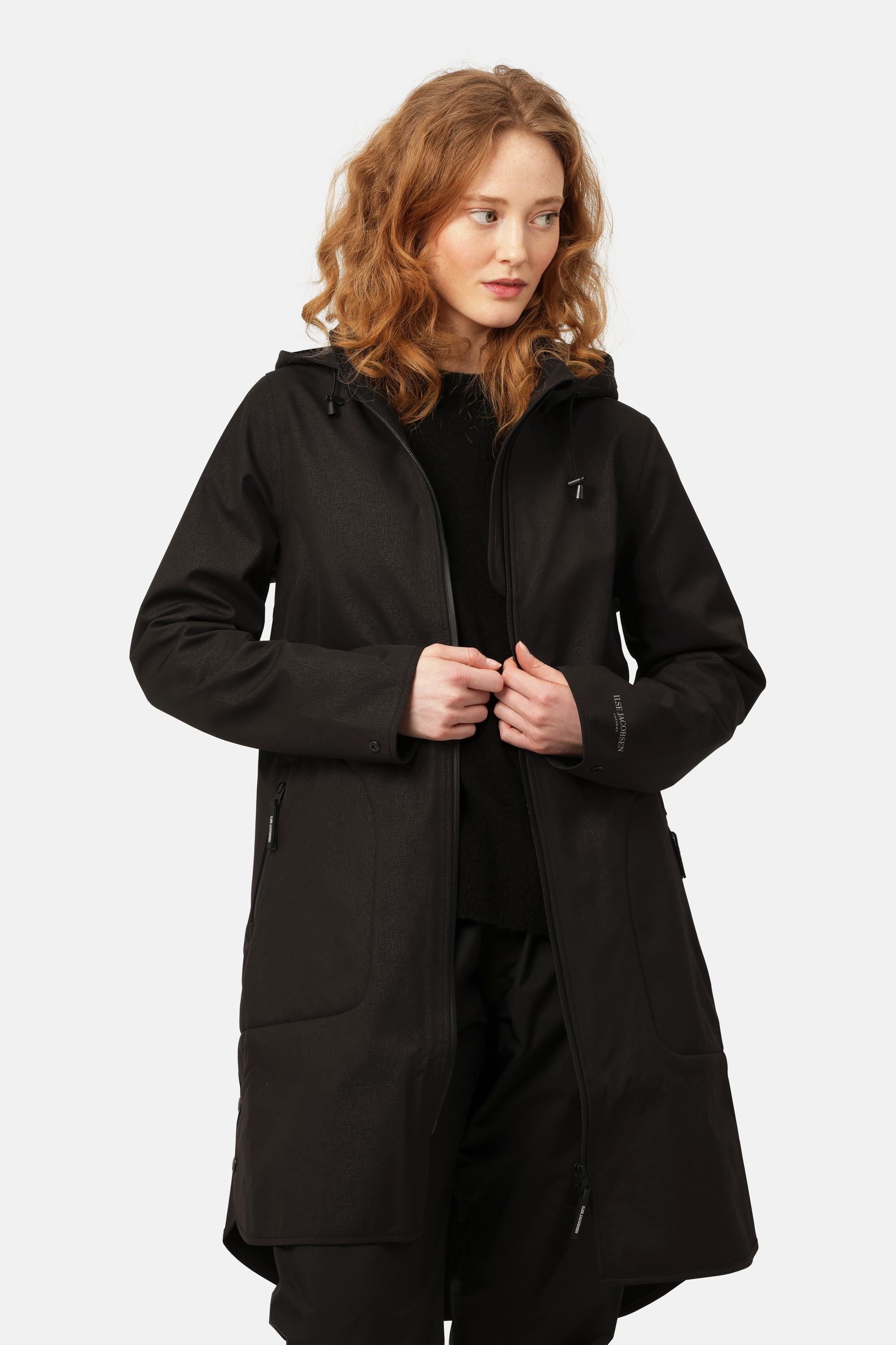 Softshell Regnjakke A-fasong - Black